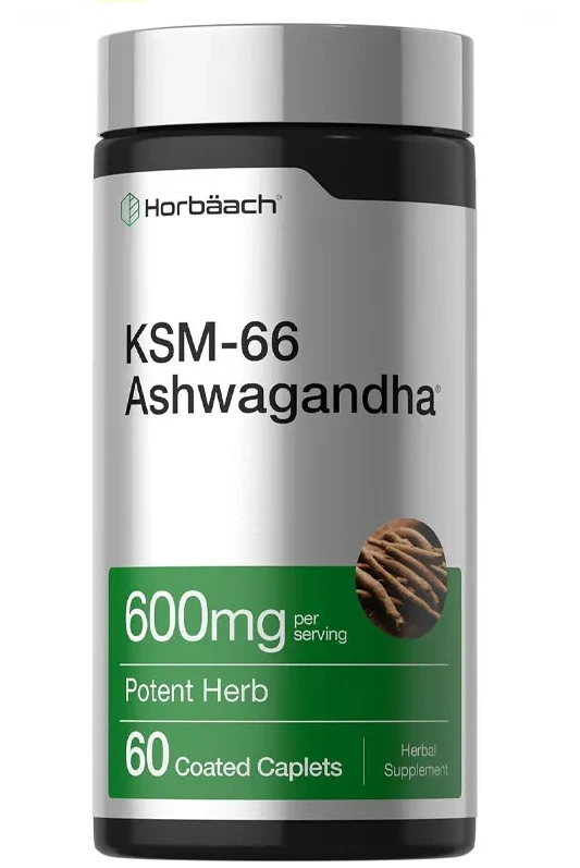 KSM-66 Ashwagandha with L-Theanine 600mg - 60 Caplets KSM-66 Ashwagandha with L-Theanine 600mg - 60 Caplets